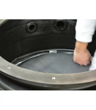 Installation of the PTB-DF-24 in the PTB-24 to retain coarse debris from industrial sites