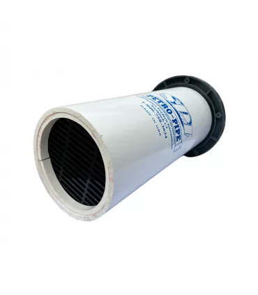 This filter is ideal for concrete retention pits, the PIF616 slides into its housing PVC PIH716 to cast