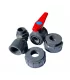 Kit de fixation 1,5" en PVC à visser sur un filtre SPI® pour bac de rétention souple avec passe paroi TECHNIKELEC®