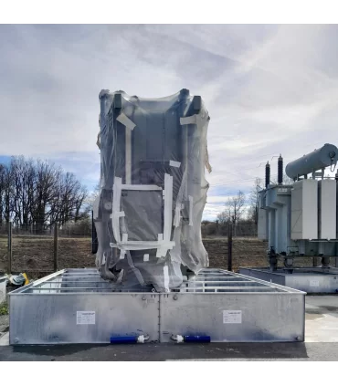 PIT416 stainless steel filtration set installed on MODULO 2 SANERGRID retention tank