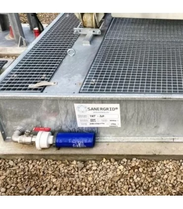 Cartouche de filtration pour les eaux de pluie contaminées aux hydrocarbures minérales type essence diesel pour SKID BESS