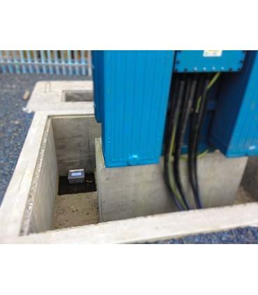 Filtration of impurities inside a concrete tank to absorb dirt from the water